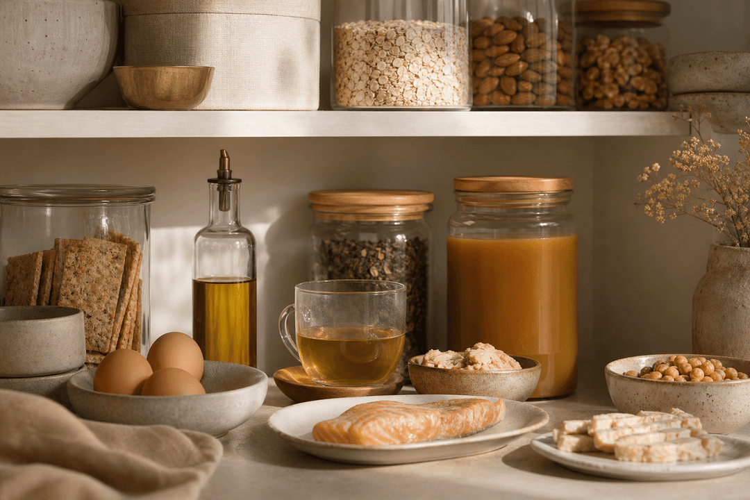 Warm pantry staples for between-visit eating